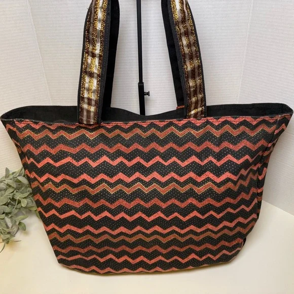 Laurel Burch Native Horses Travel Large Tote Bag Colorful, Cotton Western Whimsy - Picture 7 of 16